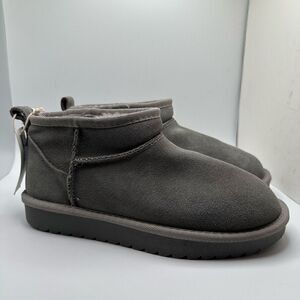 CUSHIONAIRE Women's pull on boot 7.5 GRAY